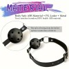 Love Market Ball Gag with Nipple/Clit Clamps and Butt Plug Set Black Ball Gags