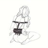 Love Market Δεσμά Δερματίνης Bondage Love Market Μαύρα Δεσίματα