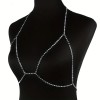 Bust Chain Rhinestone Beauty Silver Love Market Bust Chain Rhinestone Beauty Silver Chokers & Hairbands