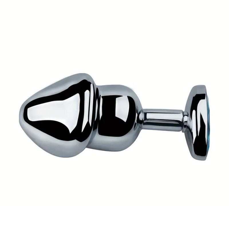 Butt Plug With Jewel Penis Medium Blue Love Market Butt Plug With Jewel Penis Medium Blue Non-Vibrating butt plugs