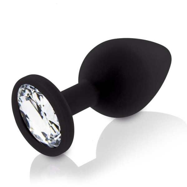 Butt Plug With Jewel Small Clear Butt Plug With Jewel Small Clear