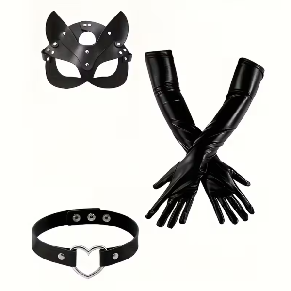 Σετ Catwoman 3τμχ Μαύρο 