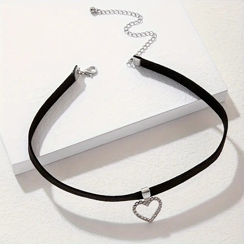 Love Market Τσόκερ με Αστραφτερή Καρδιά Chokers & Στέκες