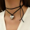 Τσόκερ με Ασημί Καρδιά Love Market Τσόκερ με Ασημί Καρδιά Chokers & Στέκες