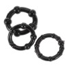 Love Market Cock Ring Set Stay Hard Black Cock Rings