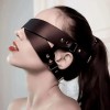 Love Market Fetish Leather Eye Mask Black Masks