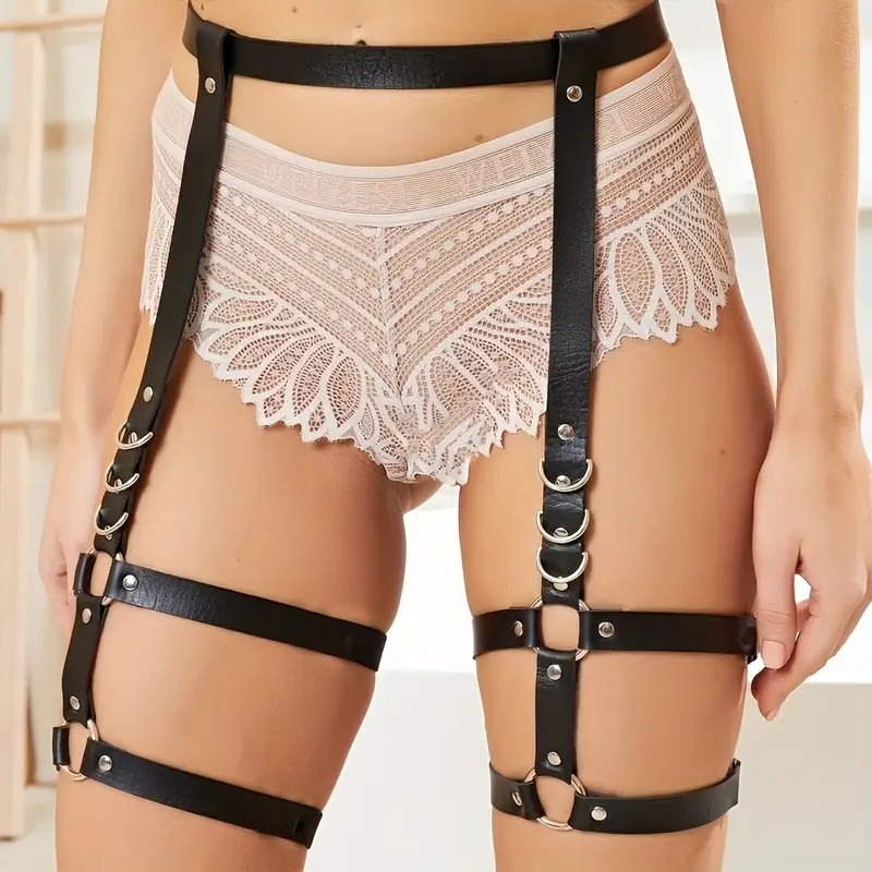 Love Market Ζαρτιέρα Harness Ρυθμιζόμενη Heavy Μαύρη Harnesses