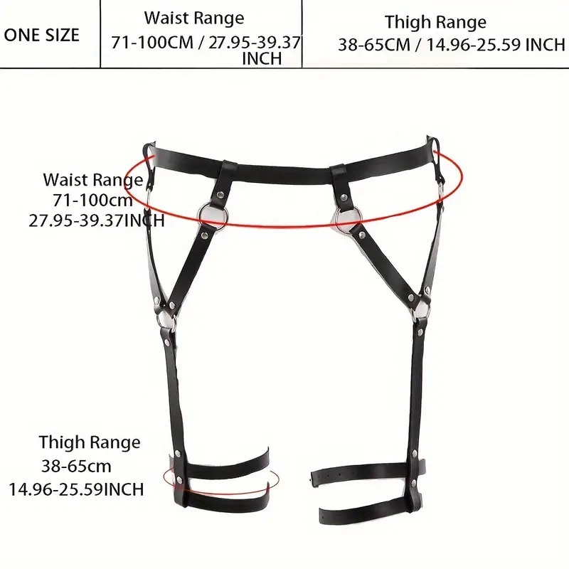 Love Market Ζαρτιέρα Harness Ρυθμιζόμενη Hera Μαύρη Harnesses