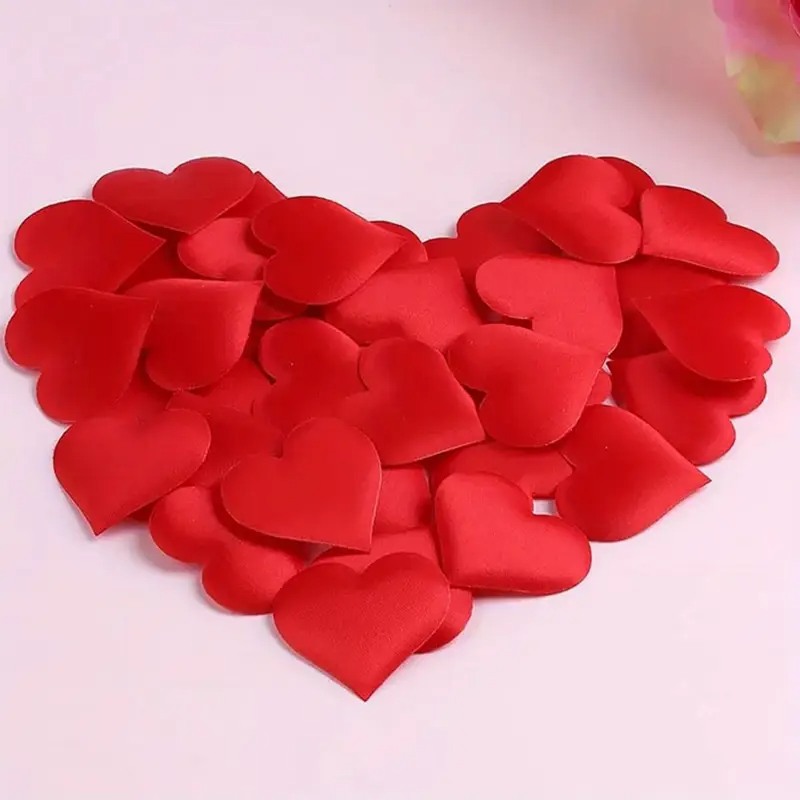 Love Market Heart-shaped Petal Confetti Red 100pcs Party Gags