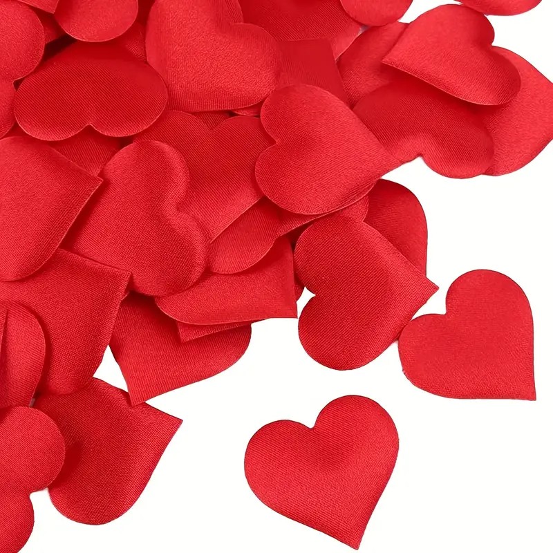 Love Market Heart-shaped Petal Confetti Red 100pcs Party Gags