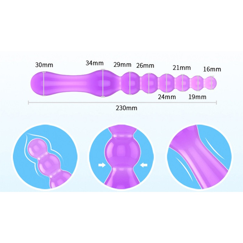 Jelly Dildo Love Market 23cm Clear Lavender Love Market Jelly Dildo Love Market 23cm Clear Lavender Dildos