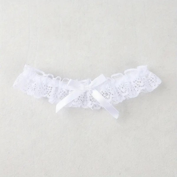 Lace Garter Bowknot White Lace Garter Bowknot White
