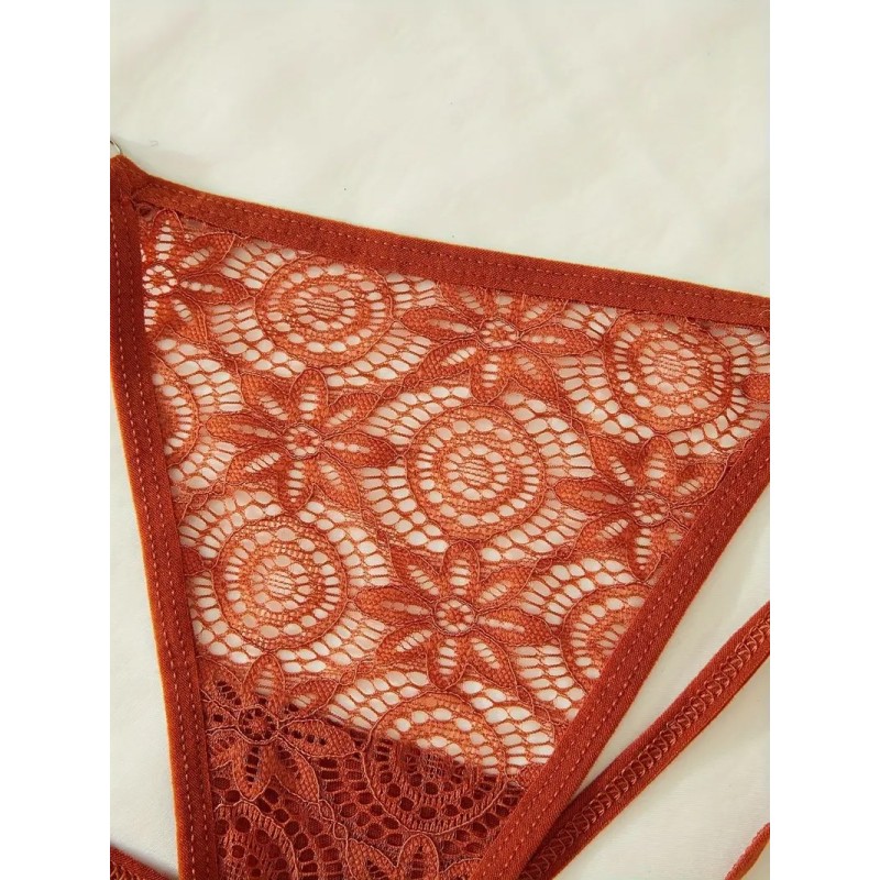Love Market Σετ Στρινγκ με Δαντέλα Lila 5τμχ Strings