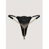 Lace Thong with Chain Black Love Market Lace Thong with Chain Black Strings