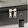Love Market Large Lockable Storage Case with Combination Padlock Black Storage Bags