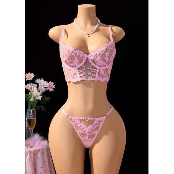 Σετ Εσωρούχων Love Market Valentina Ροζ