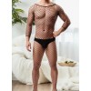 Love Market Long Sleeve Fishnet Bodystocking Black Bodies