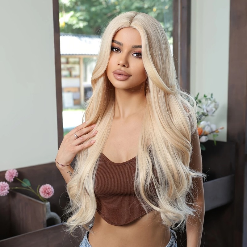 Long Wavy Wig Blonde Bonnie Love Market Long Wavy Wig Blonde Bonnie Wigs
