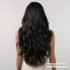 Love Market Long Wavy Wig with Bangs Black Wigs
