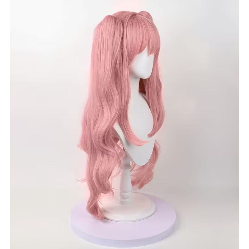 Love Market Ροζ Μακριά Περούκα με Αφέλειες Anime Περούκες