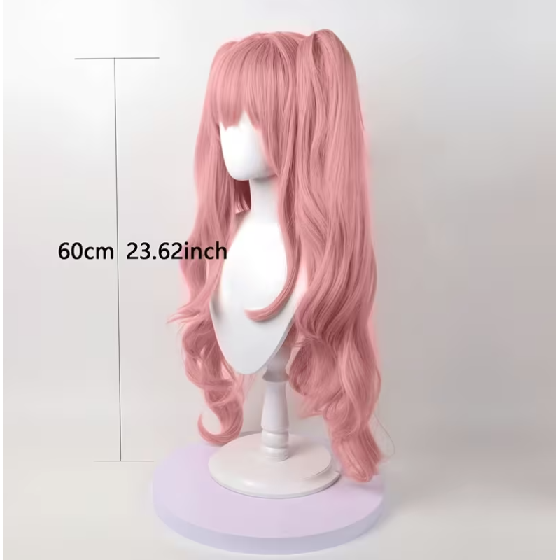 Love Market Ροζ Μακριά Περούκα με Αφέλειες Anime Περούκες
