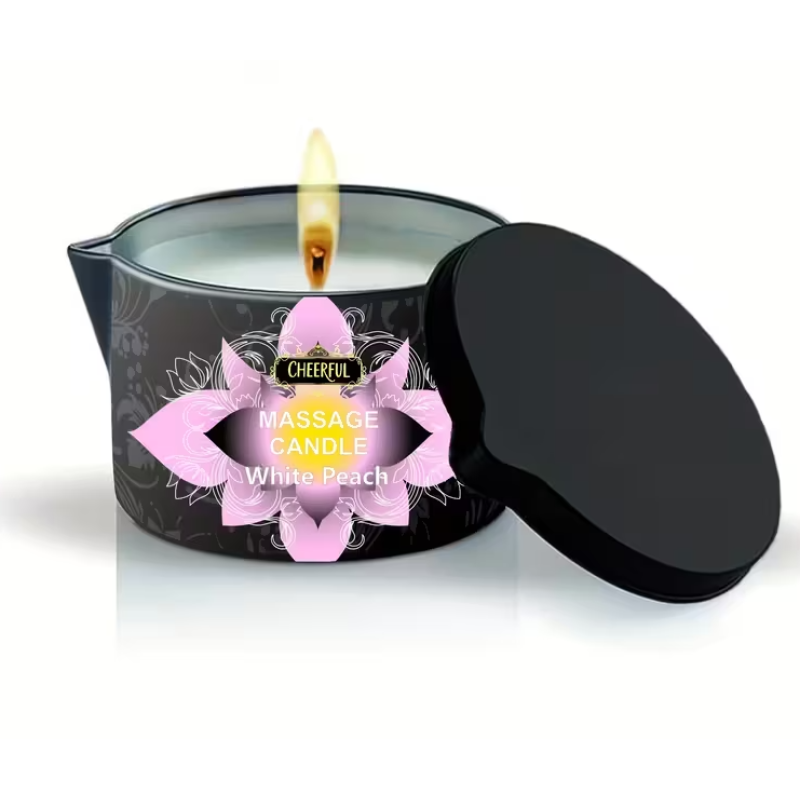 Love Market Κερί Μασάζ Evoduck White Peach Έλαια & Κεριά Μασάζ