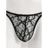 Love Market Mens String Floral Chic Black Strings