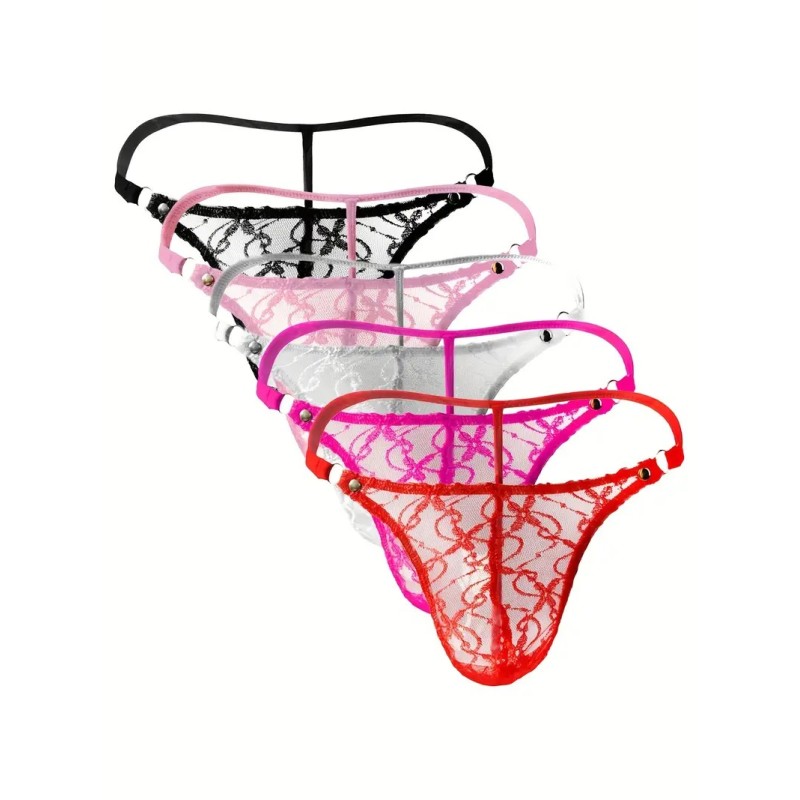 Love Market Σετ Ανδρικά Στρινγκ Floral Chic 5τμχ Strings