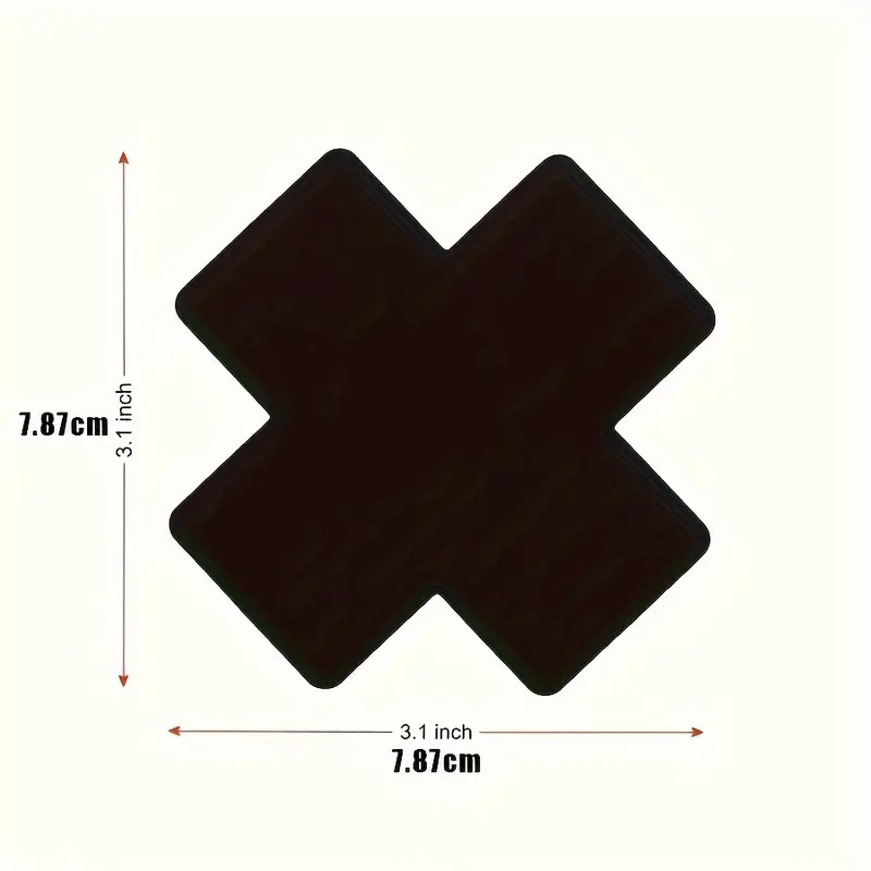 Αυτοκόλλητα Θηλών Love Market Cross Μαύρα Love Market Αυτοκόλλητα Θηλών Love Market Cross Μαύρα Διακοσμητικά Θηλών