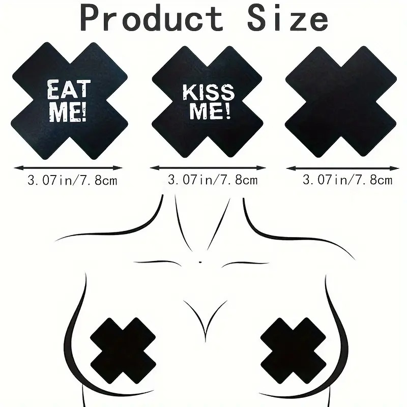 Nipple Stickers Set Love Market Cross 12pcs Love Market Nipple Stickers Set Love Market Cross 12pcs Nipple Covers