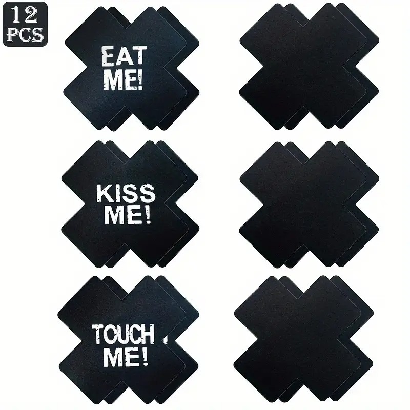 Nipple Stickers Set Love Market Cross 12pcs Love Market Nipple Stickers Set Love Market Cross 12pcs Nipple Covers