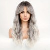 Love Market Ombre Μακριά Κυματιστή Περούκα Γκρι Περούκες