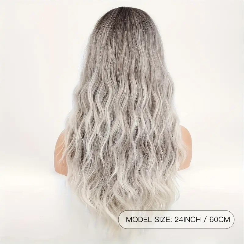 Ombre Μακριά Κυματιστή Περούκα Γκρι Love Market Ombre Μακριά Κυματιστή Περούκα Γκρι Περούκες
