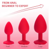 Rose Butt Plug Set Love Market Red Love Market Rose Butt Plug Set Love Market Red Non-Vibrating butt plugs