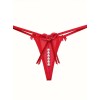 String with Pearl Chain Ella Red Love Market String with Pearl Chain Ella Red Strings