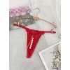 String with Pearl Chain Ella Red Love Market String with Pearl Chain Ella Red Strings