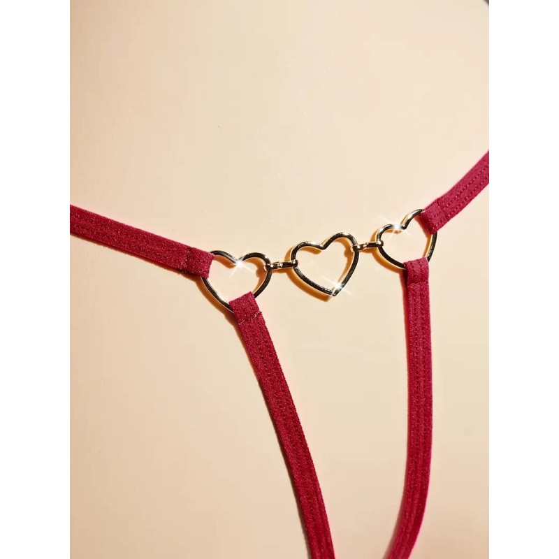 Love Market Στρινγκ με Καρδιές Κόκκινο Strings