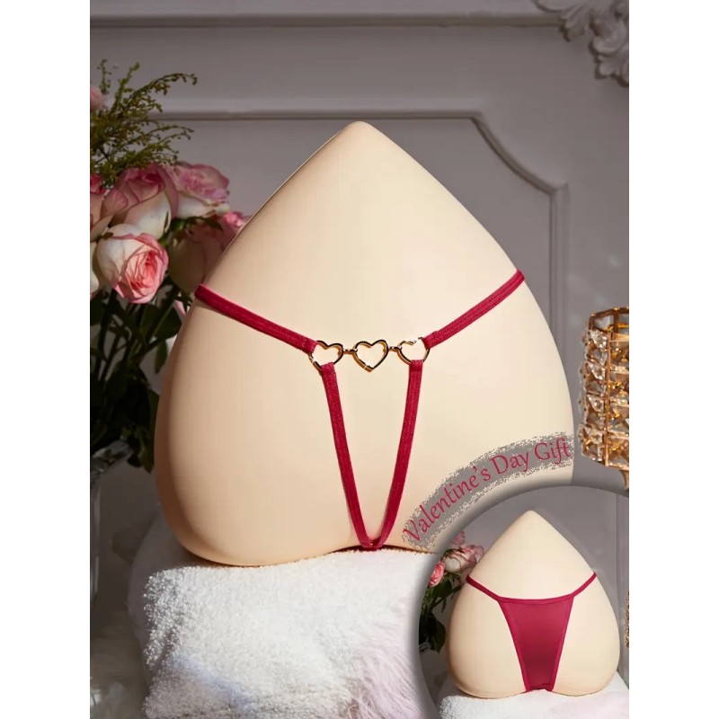Love Market Στρινγκ με Καρδιές Κόκκινο Strings