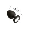 Mai Pleasure Toys Butt Plug With Jewel Mai Pleasure Toys No.49 Large Clear Non-Vibrating butt plugs