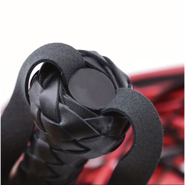 Long PU Leather Flogger Love Market Black