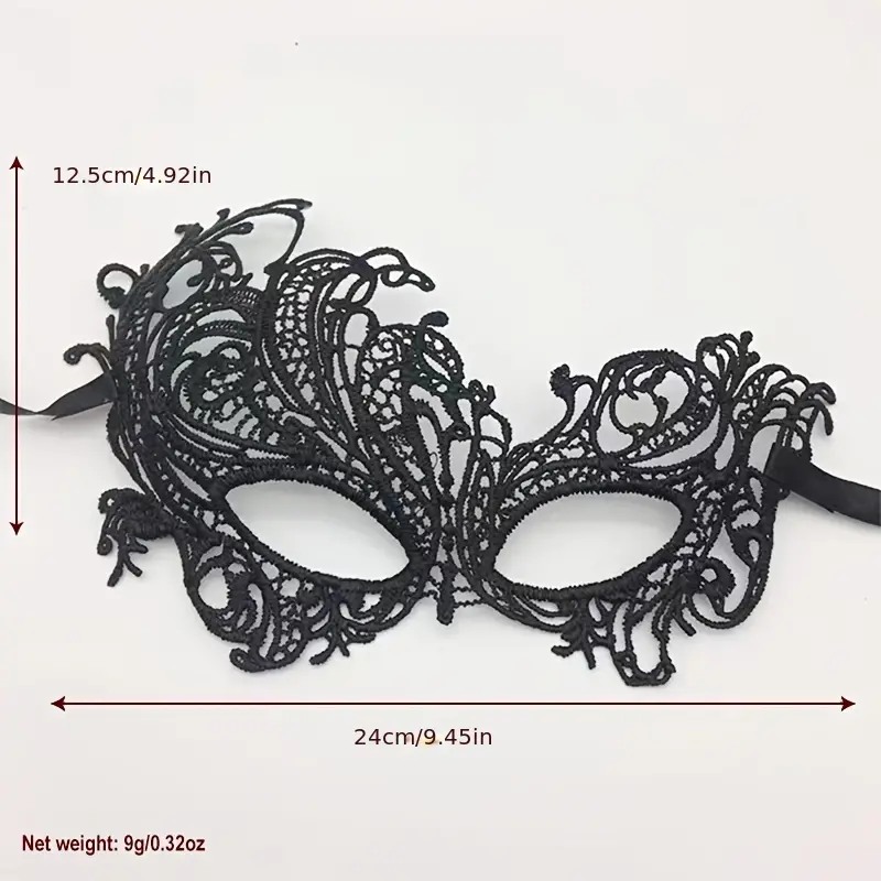 Love Market Μάσκα Ματιών Lacey 2 Μαύρη Μάσκες