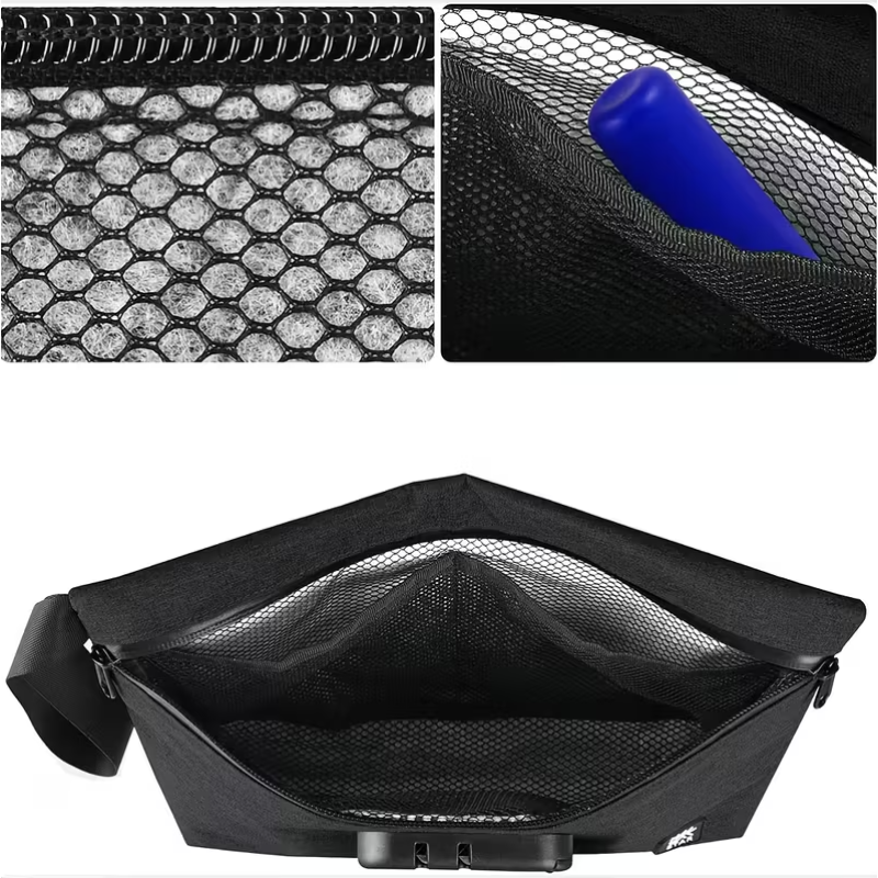 Love Market Smell-Proof Lockable Storage Pouch Black Storage Bags