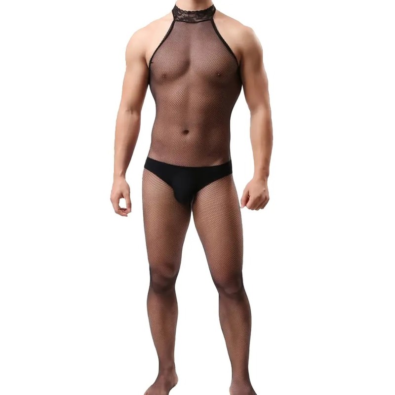 Love Market Ολόσωμο Καλσόν Halter Μαύρο Ολόσωμα