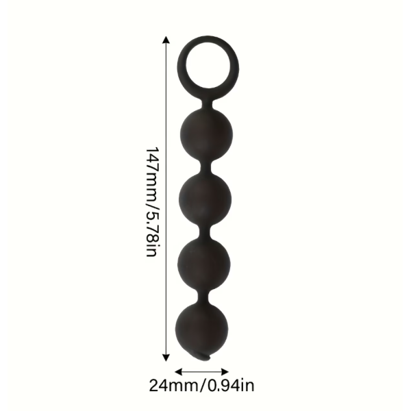 Anal Beads Love Market Chain Black