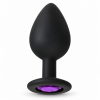 Love Market Butt Plug With Jewel Large Purple Non-Vibrating butt plugs