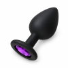 Love Market Butt Plug With Jewel Medium Purple Jewelled butt plugs