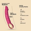 Crushious Realistic Vibrator Crushious Magnus Bend 22.5cm Pink Realistic