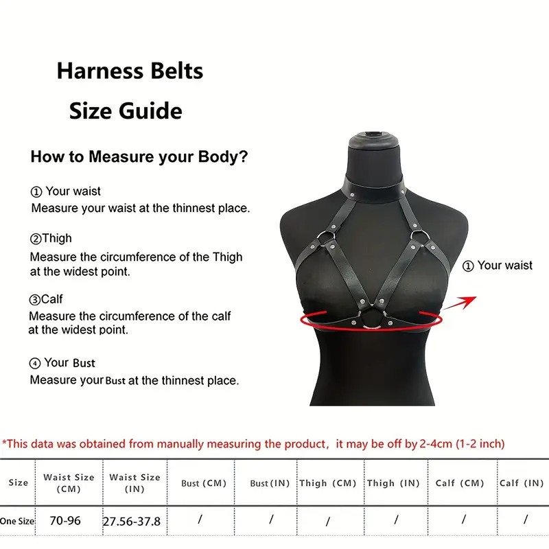 Love Market Ρυθμιζόμενο Harness Nena 2 Μαύρο Harnesses