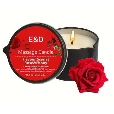 Massage Candle E&D Scarlett Rose and Ebony