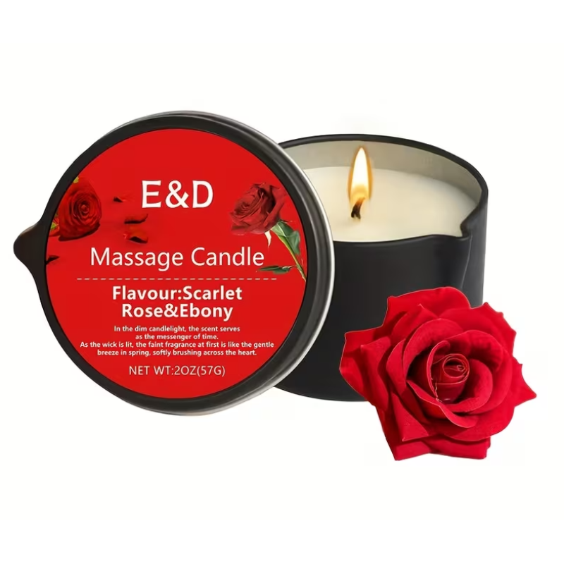 Massage Candle Evoduck Scarlett Rose and Ebony